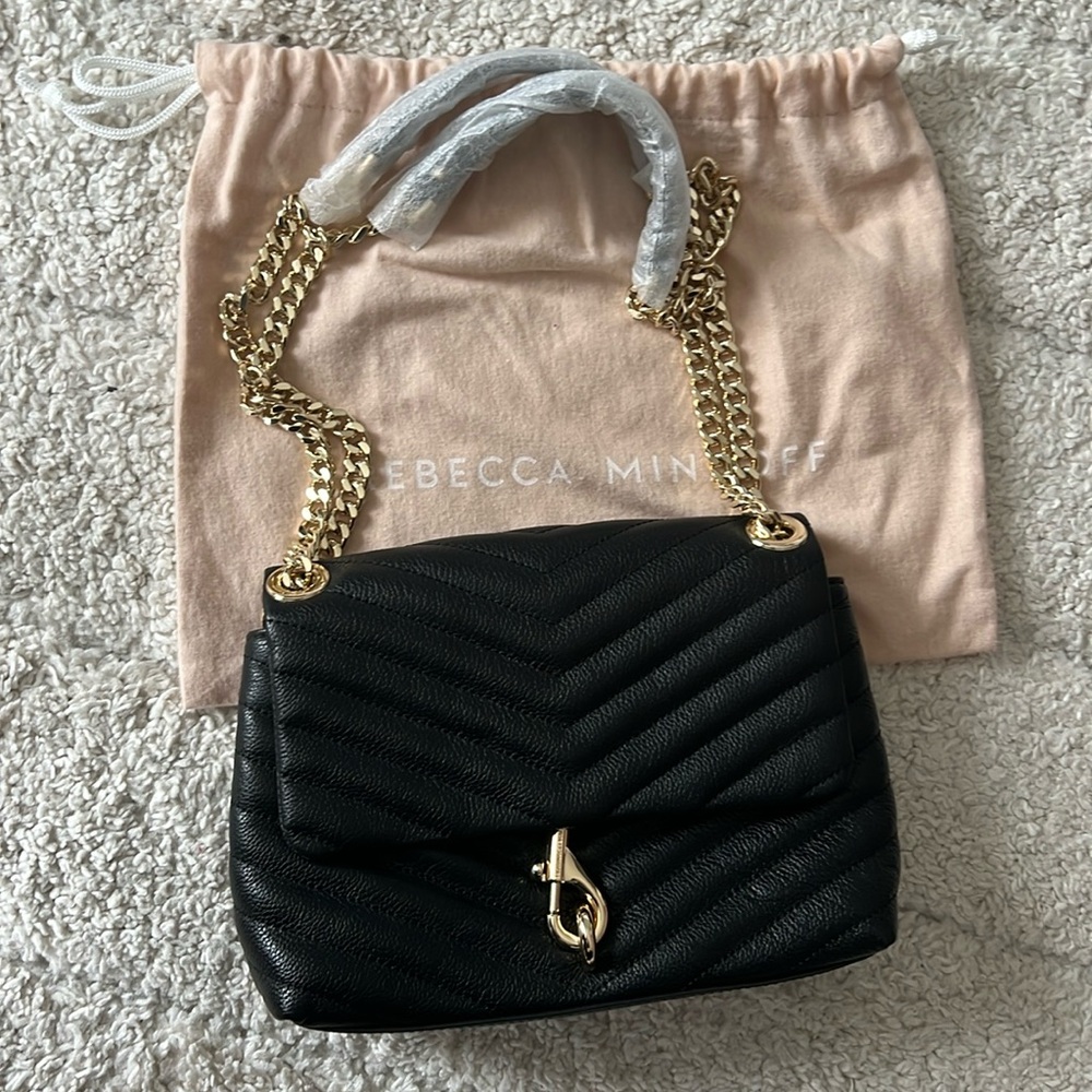 NWT Rebecca Minkoff 'Edie' Black Crossbody Bag
